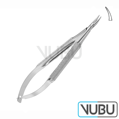 BARRAQUER-TROUTMAN MICRO NEEDLE HOLDER CURVED 10,0CM