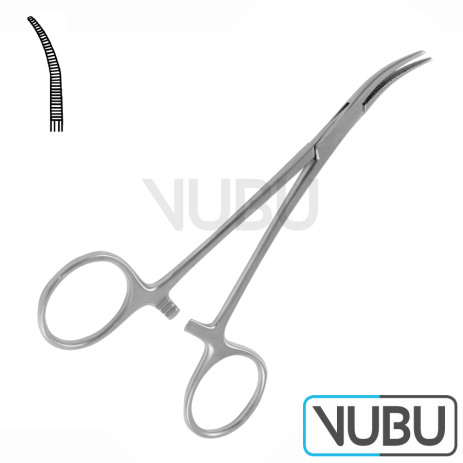 HALSTED-MOSQUITO ARTERY FORCEPS CURVED 14,0CM