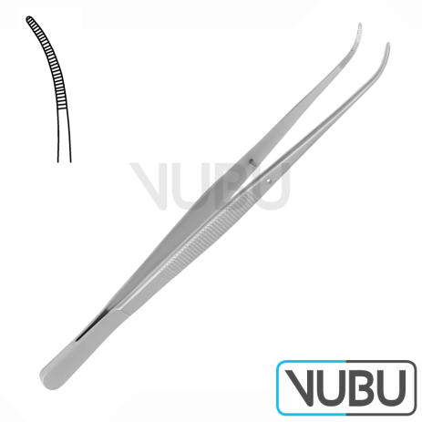 POTTS-SMITH DRESSING FORCEPS CURVED 21,0CM