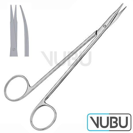 REYNOLDS DISSECTING SCISSORS CURVED 15,0CM