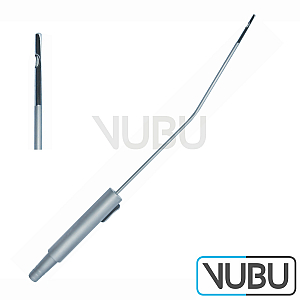 GASPAROTTI Liposuction Cannula - One central hole - width attached Handle - Diameter Ø 6 mm - working length 10 - 25 cm - curved down