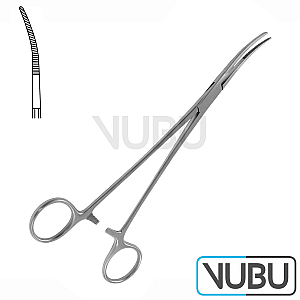BIRKETT DISSECTING AND LIGATURE FORCEPS CURVED 19,0CM