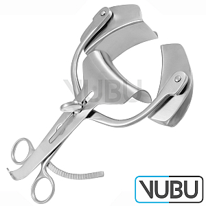 COLLIN ABDOMINAL RETRACTOR LATERAL BLADES 50MM X 58MM CENTRAL BLADE 62MM X 67MM OPENING 165MM