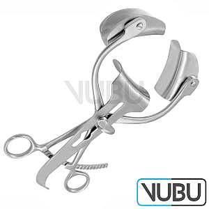 COLLIN ABDOMINAL RETRACTOR LATERAL BLADES 38MM X 80MM CENTRAL BLADE 55MM X 65MM LENGTH 22,0CM