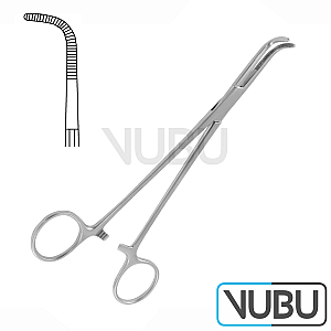 KANTROWITZ DISSECTING AND LIGATURE FORCEPS CURVED 24,0CM