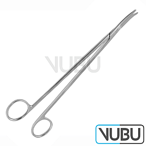 STRULLY NEUROOPERATING SCISSORS PROBE POINTED CURVED 22,0CM
