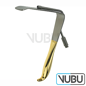 Mammaplasty Retractor, with smooth tip, With Light Guide, Blade Size 25 mm x 14 cm
